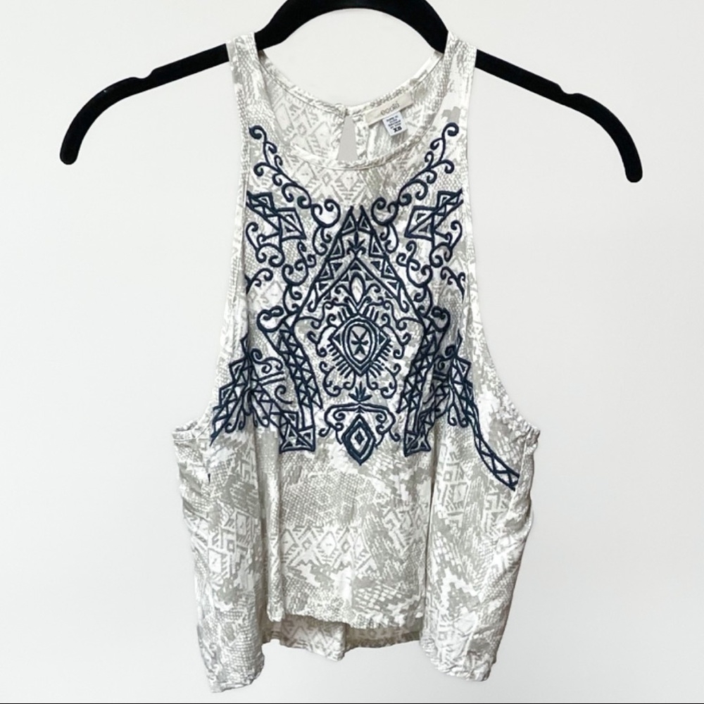 Urban Outfitters Embroidered crop top